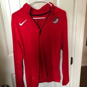 Nike Red Dri-Fit Portland Trailblazers Jacket
